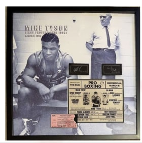 Mike Tyson’s 1st Pro Fight 3D Masterpiece with Ticket item
