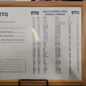 TCU baseball tickets (two) and hats item