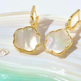 #15 Elegant Mother-of-Pearl Earrings in Yellow Gold item