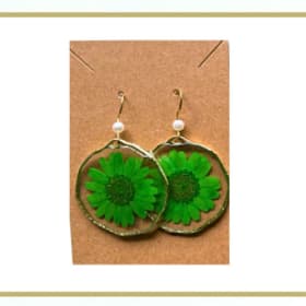 Flower Earrings (Green) | Julia Kraus item
