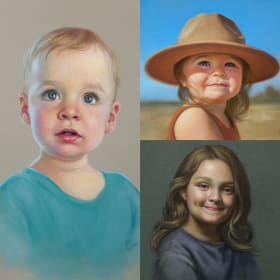 Custom Pastel Portrait, 9x12 - Brianna Lee Fine Art item