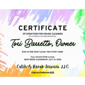 #25 Catch A Break Cleaning Services Voucher I item