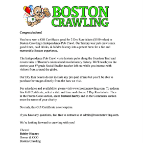 63 Boston Bar Crawl Adventure item