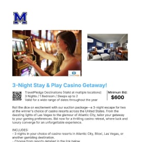 117 3-Night Stay & Play Casino Getaway Set 1 item