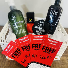 #9 - Sports Clips (New Lenox) Gift Basket item