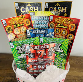 #7 - Instant Lottery Ticket Basket ($120 Value) item