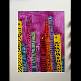 Tall Cats on Pink item