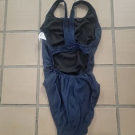 Girls Team Swimsuit (Solid Navy) item