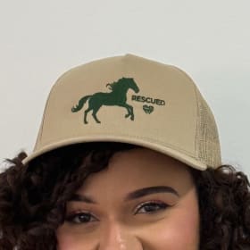 Five-Panel Snapback Hat - Dark Green and Brown item