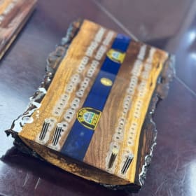#36 -  Hand Made Cribbage Board 1 item
