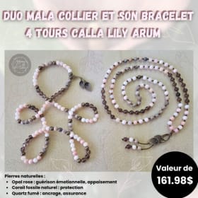 ARTISANE DU COEUR - Duo collier et bracelet - Valeur de 162$ item