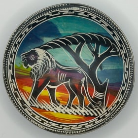 African small dish set of 4 - Giraffe and Friends item