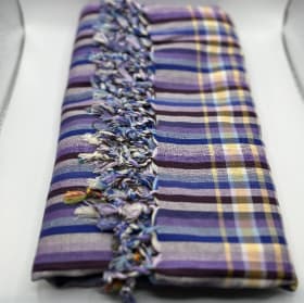 African Shawl, Shuka - Purple and Yellow item