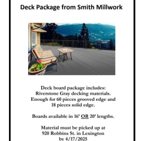 Decking Package from GW Smith item