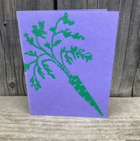 Veggie Print Note Cards- pack of 5 item