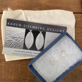 Silver Stud Earrings by Karen Eisenberg item