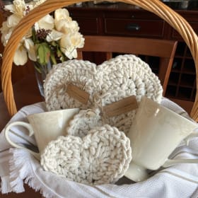 #125 Custom Crochet Oh So Dreamy Creamy Basket item