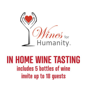 Wine For Humanity wine tasting for up to 18 people item