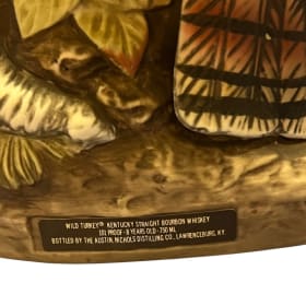 1970’s Wild Turkey with poults ceramic decanter item