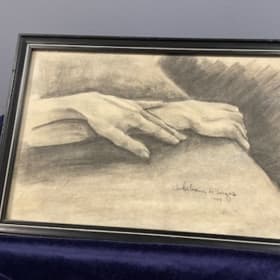 Framed Hand Sketch item