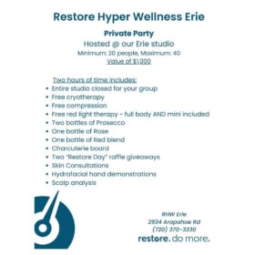 Restore Hyper Wellness Private Party item