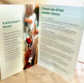 Wine tasting event item