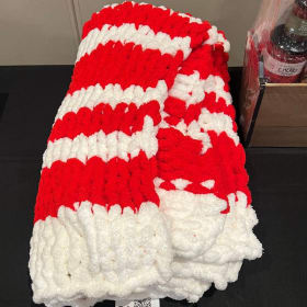 #23 - Red and White Blanket item