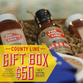 County Line BBQ $50 Gift Card and Gift Basket item