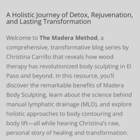 MADERA BODY SCULPTING & CONTOURING item