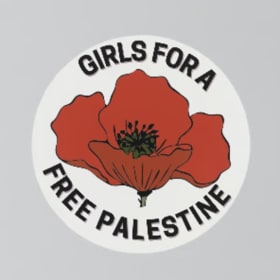 Girls for a Free Palestine 2 in Sticker item