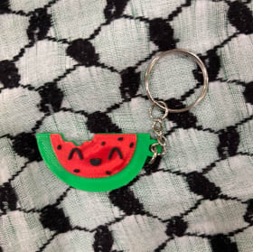 3D Printed Watermelon Key Chain item