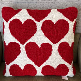 Item #25 Taylor Toreno Heart Pillow item