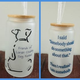 FoLCDK Frosted Glass, 16 ounce item