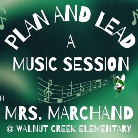 Plan & lead a music lesson with Mrs. Marchand music teacher item