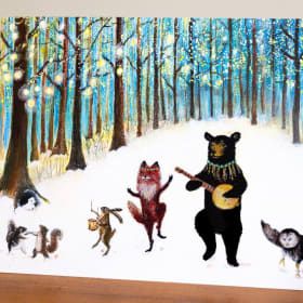 Animal Prints and Cards Set item