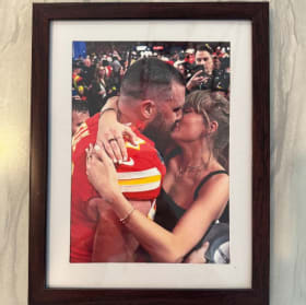 #34 Framed Photo of Travis Kelce & Taylor Swift item