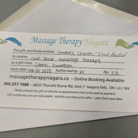 Feeling stressed? Get a massage and then get organized! item