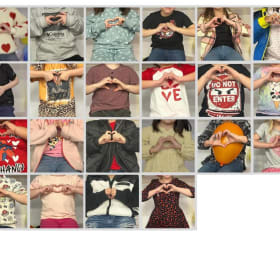 Towb kindergarten hands picture physical & digital item