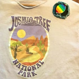 Upcycled Distressed Shirt Women's M item