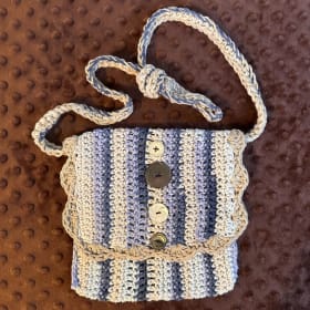 Handcrafted Crochet Bag with Velcro item