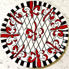 ITEM#3: Fleur De Lis Platter item