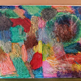 Scratch Art by KCNS Student Beatrice Pye, Age 3 item