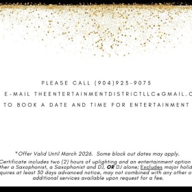 2 hours of Event Uplighting and Entertainment Services item