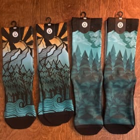 4 pairs Outway Socks & 4 pkgs of Kaslo Sourdough Pasta item