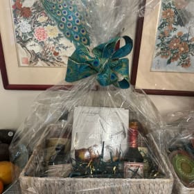 SPIRITS| Old Fashion Gift Basket w/Glasses (Value: $150) item