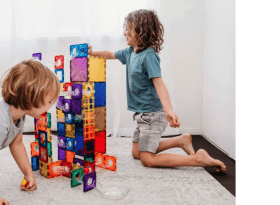 Connetix Marble Run and Green Toys Car Carrier item