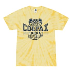 Adult Short Sleeve Tie Dye Shirt - Yellow item