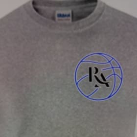 Gray T-shirt Basketball Logo Top Corner item