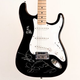 Red Hot Chili Peppers Autographed Guitar item