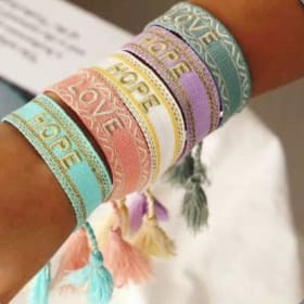 Bracelet HOPE violet - Valentina's Boho Chic Jewelry item
